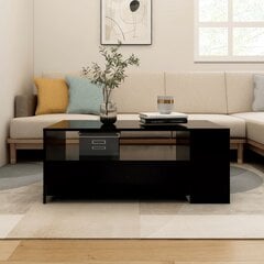 Kavos staliukas, juodas, 102x55x42cm, apdirbta mediena kaina ir informacija | Kavos staliukai | pigu.lt