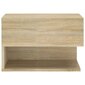 Sieninės naktinės spintelės, 2vnt., ąžuolo, apdirbta mediena kaina ir informacija | Spintelės prie lovos | pigu.lt