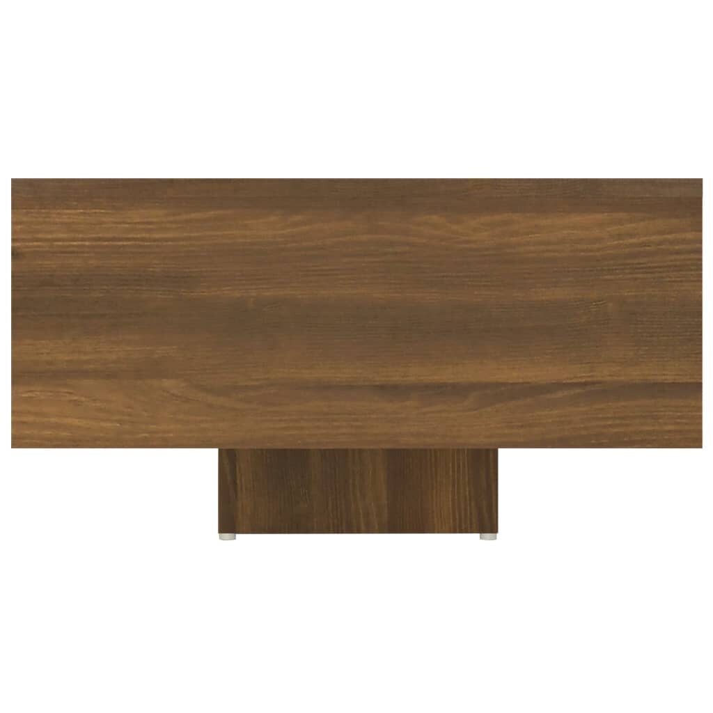 Kavos staliukas, rudas ąžuolo, 85x55x31cm, apdirbta mediena kaina ir informacija | Kavos staliukai | pigu.lt