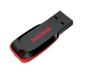 Sandisk Cruzer Blade SDCZ50-064G-B35 цена и информация | USB накопители | pigu.lt