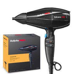 Babyliss Pro plaukų džiovintuvas Vulcano 2400W juodas kaina ir informacija | Plaukų džiovintuvai | pigu.lt