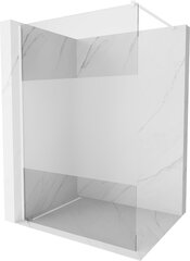 Walk-in dušo sienelė Mexen Kioto, white/pusiau matinis stiklas, 70,80,90,100,110,120x200 cm kaina ir informacija | Dušo durys ir sienelės | pigu.lt