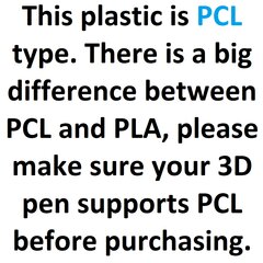 Пластик PCL для 3D ручки, 150м, низкотемпературный, для 3D ручек цена и информация | Смарттехника и аксессуары | pigu.lt