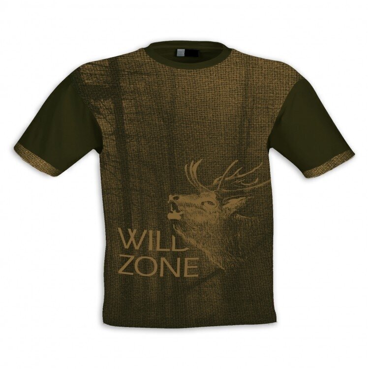 Vyriški marškinėliai su elniu Wildzone kaina ir informacija | Vyriški marškinėliai | pigu.lt