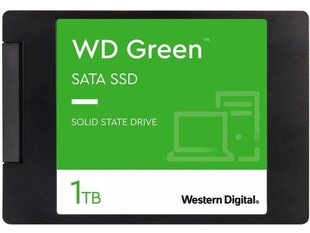 Western Digital Green WDS100T3G0A 1TB 2.5" SATA цена и информация | Внутренние жёсткие диски (HDD, SSD, Hybrid) | pigu.lt