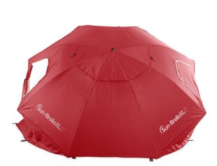 Paplūdimio skėtis SUN-BRELLA XL, raudonas kaina ir informacija | Skėčiai, markizės, stovai | pigu.lt