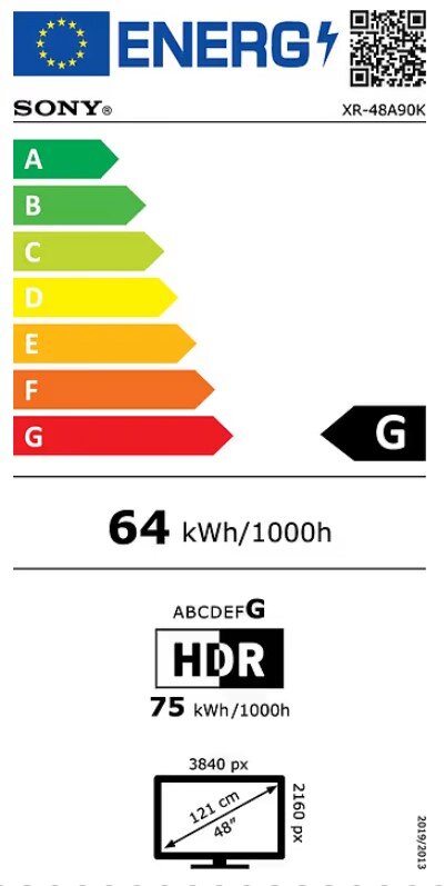 Sony XR48A90KAEP kaina ir informacija | Televizoriai | pigu.lt