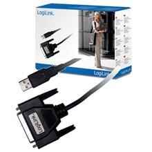 LogiLink USB/D-sub 1.8m kaina ir informacija | Kabeliai ir laidai | pigu.lt