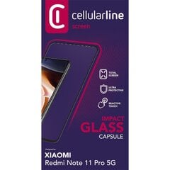 Ekrano apsauga Cellularline Redmi Note 11 Pro 5G kaina ir informacija | Apsauginės plėvelės telefonams | pigu.lt