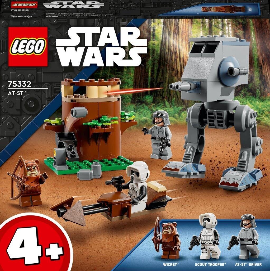 75332 LEGO® Star Wars AT-ST kaina ir informacija | Konstruktoriai ir kaladėlės | pigu.lt