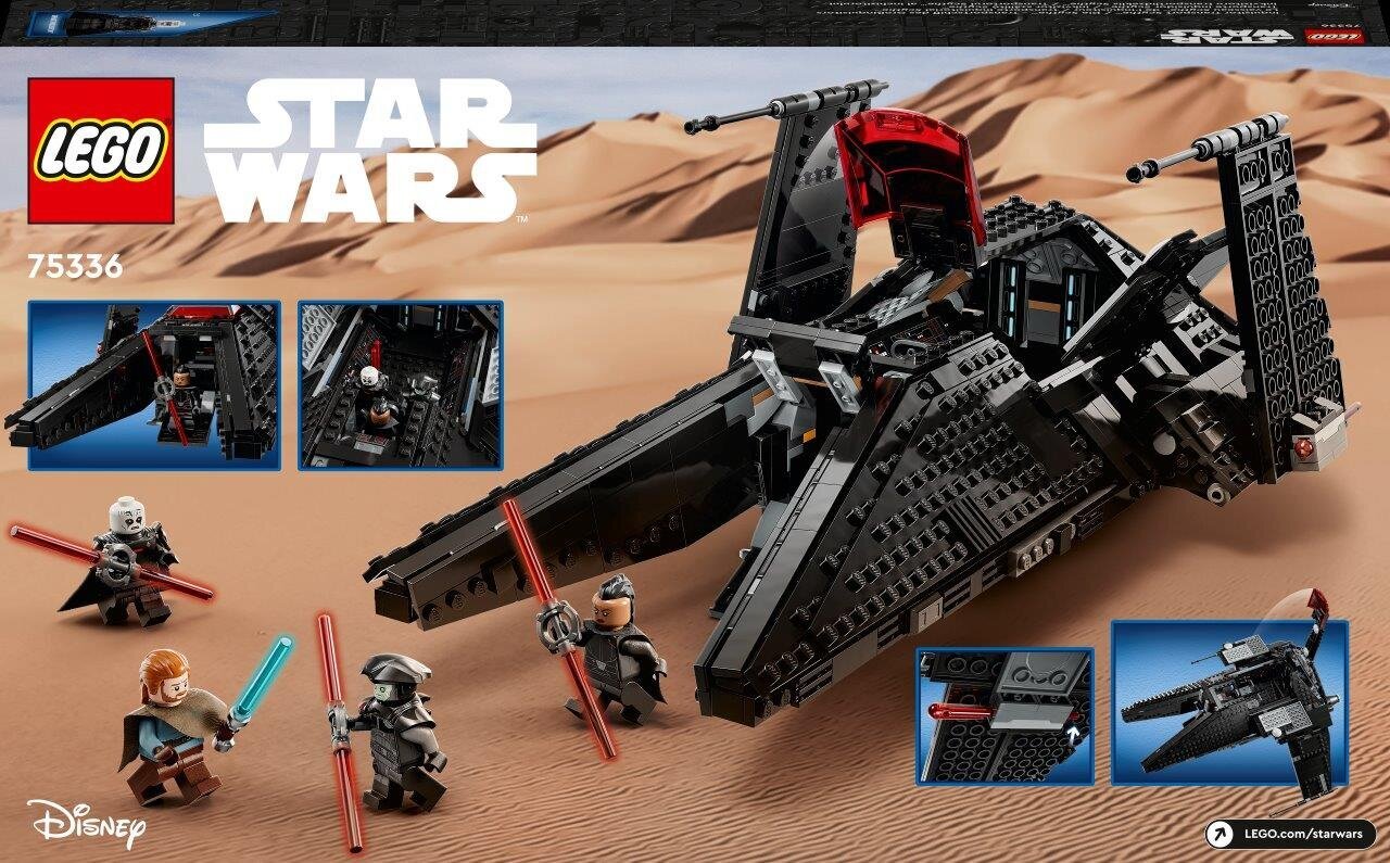 75336 LEGO® Star Wars Inkvizitorių transportinis „Scythe“ kaina ir informacija | Konstruktoriai ir kaladėlės | pigu.lt