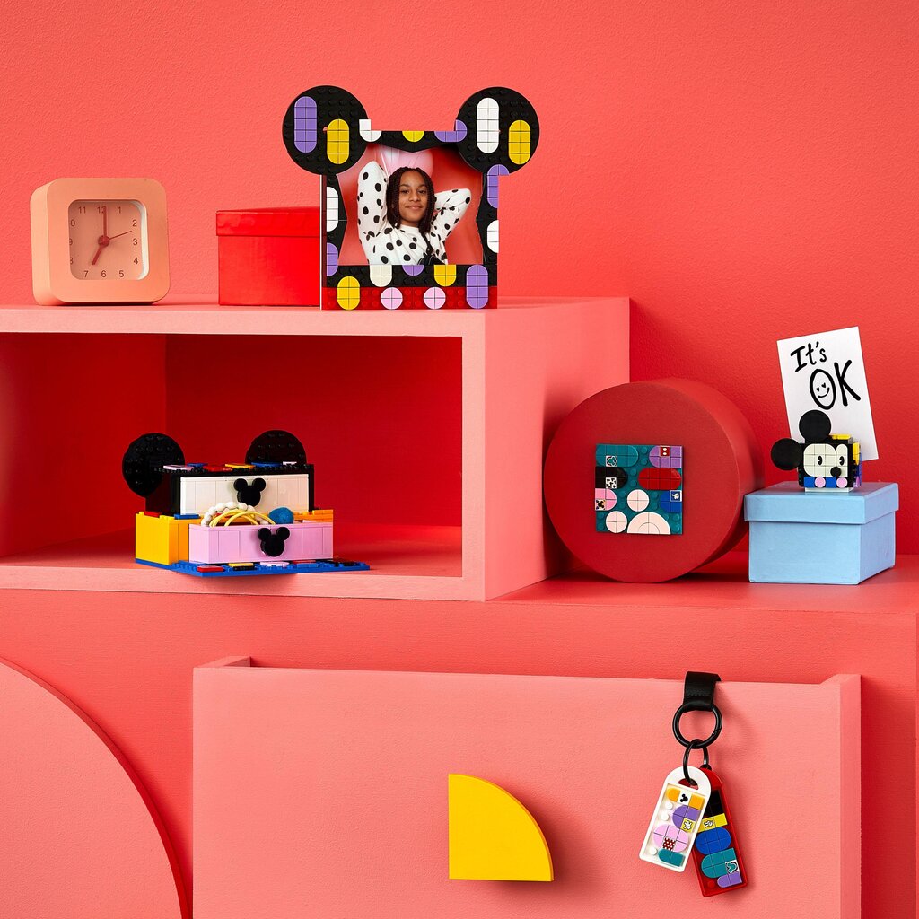 41964 LEGO® DOTS Peliuko Mikio ir Pelytės Minės mokyklinė dėžutė kaina ir informacija | Konstruktoriai ir kaladėlės | pigu.lt