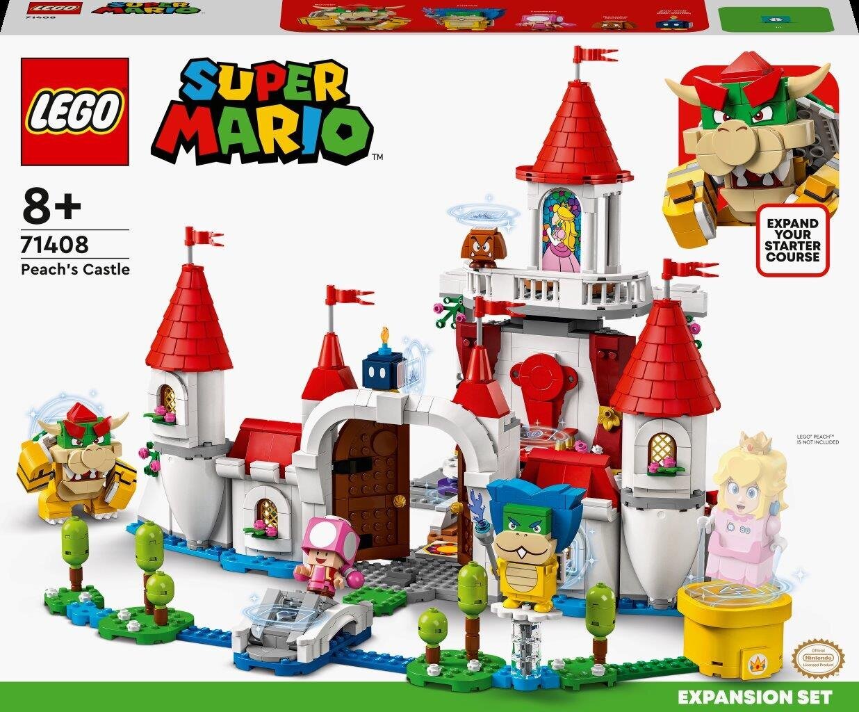 71408 Дополнительный набор LEGO® Super Mario Замок Персика цена | pigu.lt