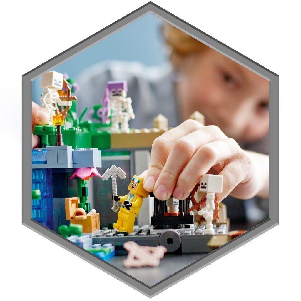 21189 LEGO® Minecraft Skeleto požemis kaina ir informacija | Konstruktoriai ir kaladėlės | pigu.lt