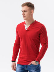Vyriški marškiniai ilgomis rankovėmis Ombre L133 raudona kaina ir informacija | Vyriški marškinėliai | pigu.lt