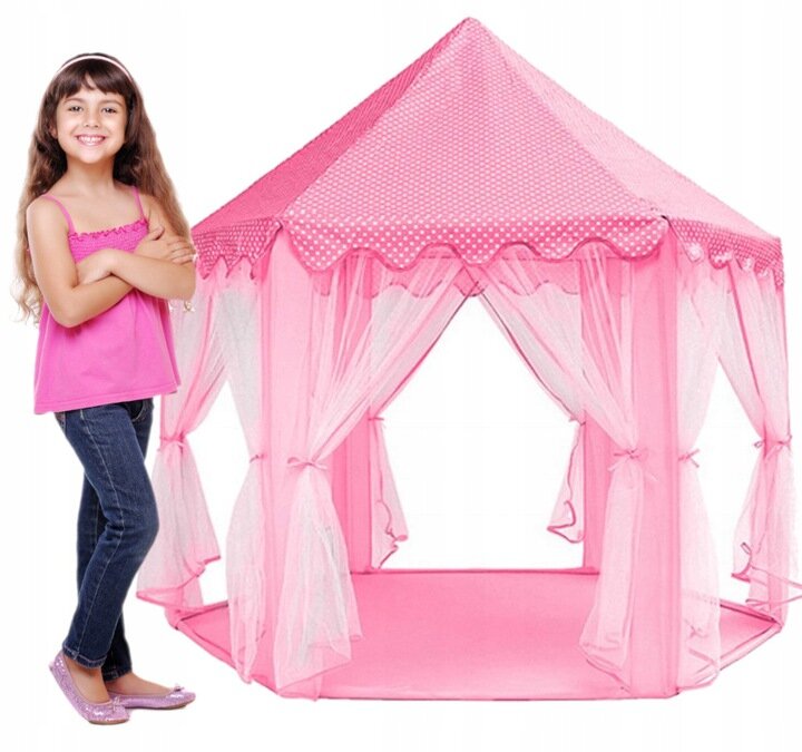 Vaikiška palapinė-namelis Princesės Pilis kaina ir informacija | Vaikų žaidimų nameliai | pigu.lt