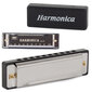Metalinė armonika C-dur, 10 kanalų korpusas kaina ir informacija | Priedai muzikos instrumentams | pigu.lt