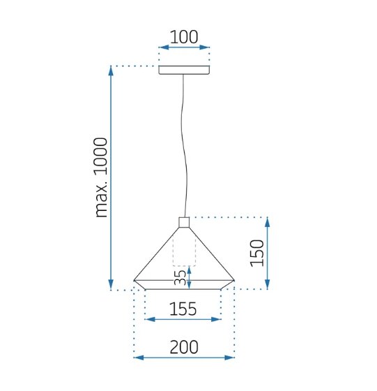 Pakabinamas šviestuvas APP1005-1CP kaina ir informacija | Pakabinami šviestuvai | pigu.lt
