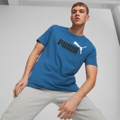 Мужская футболка Puma Essentials+ 586759*19, синияя цена и информация | Мужские футболки | pigu.lt