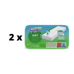 Влажные салфетки Swiffer Sweeper, сменный блок 10 шт. x 2 шт. упаковка цена и информация | Инвентарь для уборки и принадлежности | pigu.lt