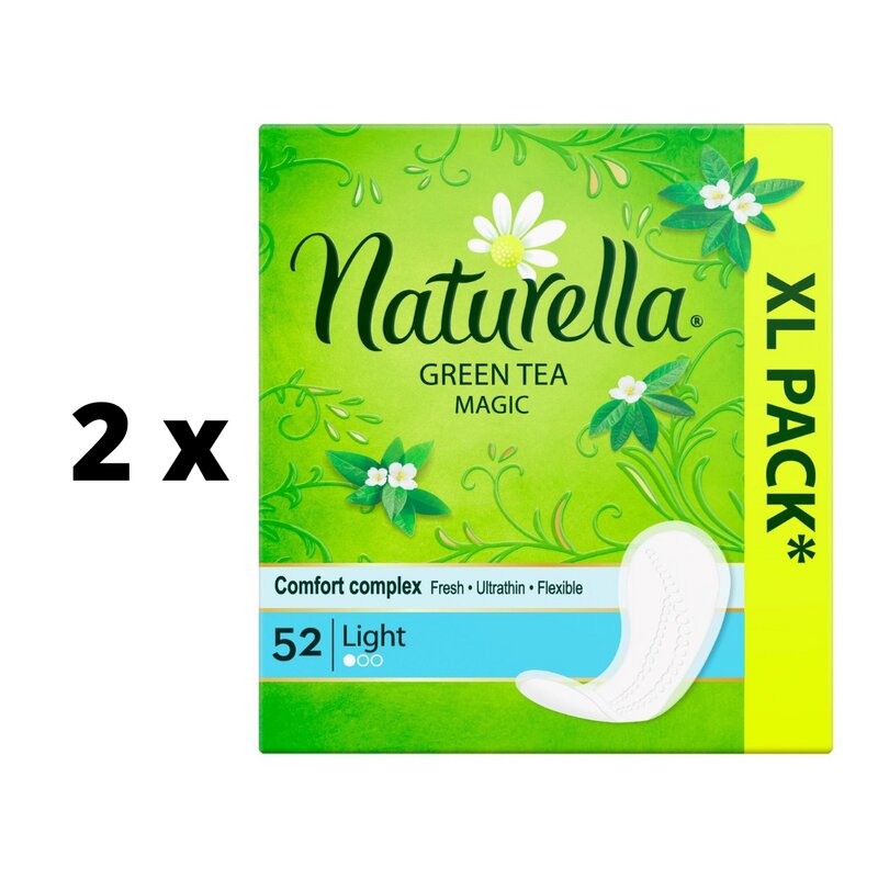 Higieniniai įklotai Naturella Light Green Tea, 52 vnt. x 2 vnt. pakuotė цена и информация | Tamponai, higieniniai paketai, įklotai | pigu.lt