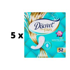 Higieniniai įklotai Discreet Water Lilly, 52vnt x 5 vnt. pakuotė kaina ir informacija | Tamponai, higieniniai paketai, įklotai | pigu.lt