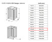 Dušo kabina IDO Design, dešininė 100x80 цена и информация | Dušo kabinos | pigu.lt