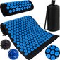 Akupresūros kilimėlis su pagalve, masažo kamuoliukais + krepšys цена и информация | Masažo reikmenys | pigu.lt