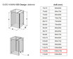 Dušo kabina IDO Design, dešininė 110x80 цена и информация | Dušo kabinos | pigu.lt