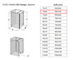 Dušo kabina IDO Design, dešininė 70x80 цена и информация | Dušo kabinos | pigu.lt
