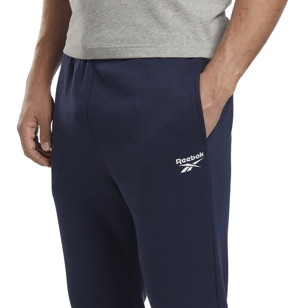 Sportinės kelnės vyrams Reebok Ri Left Leg Jogger Navy HH8325, mėlynos kaina ir informacija | Sportinė apranga vyrams | pigu.lt