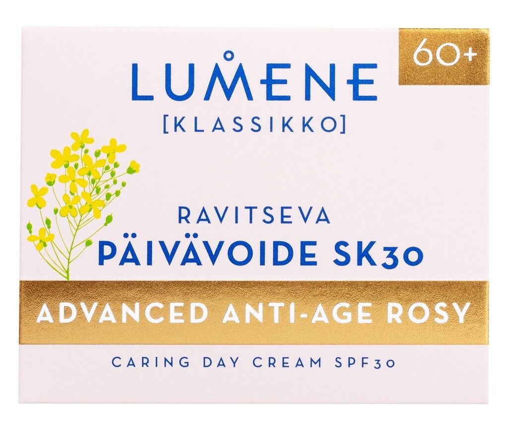 Dieninis veido kremas Lumene Klassikko Advanced Anti-Age Rosy Caring SPF30 50 ml kaina ir informacija | Veido kremai | pigu.lt