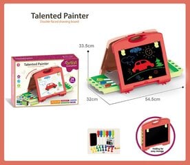 Двусторонняя магнитная доска для рисования с аксессуарами цена и информация | Развивающие игрушки | pigu.lt