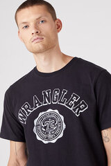 Футболкa мужская Wrangler W7E0EJXV6-4XL, черная цена и информация | Мужские футболки | pigu.lt
