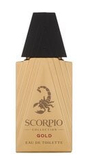 Tualetinis vanduo Scorpio Collection Gold EDT vyrams, 75 ml цена и информация | Мужские духи | pigu.lt