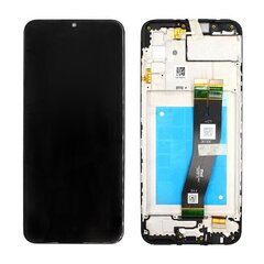Дисплей Samsung A025 A02s 5G с сенсорным экраном оригинал Black (service pack) цена и информация | Запчасти для телефонов и инструменты для их ремонта | pigu.lt