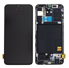 Дисплей Samsung A405 A40 с сенсорным экраном оригинал Black (service pack) цена и информация | Запчасти для телефонов и инструменты для их ремонта | pigu.lt