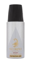Purškiamas dezodorantas Scorpio Sport Collection vyrams, 150 ml kaina ir informacija | Dezodorantai | pigu.lt