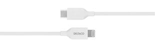 Deltaco IPLH-451, USB-C/Lightning, 1 м цена и информация | Кабели для телефонов | pigu.lt