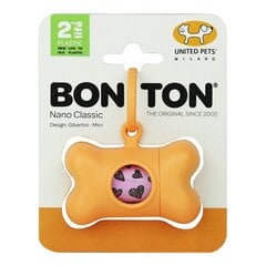 United Pets Bon Ton Nano Classic šunų maišelių dispenseris, 6 x 3 x 4 cm, oranžinis kaina ir informacija | Priežiūros priemonės gyvūnams | pigu.lt