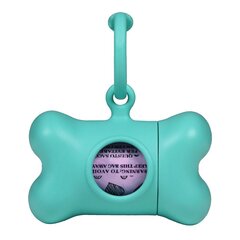 United Pets Bon Ton Nano Classic šunų maišelių dispenseris, 6 x 3 x 4 cm, melsvas kaina ir informacija | Priežiūros priemonės gyvūnams | pigu.lt