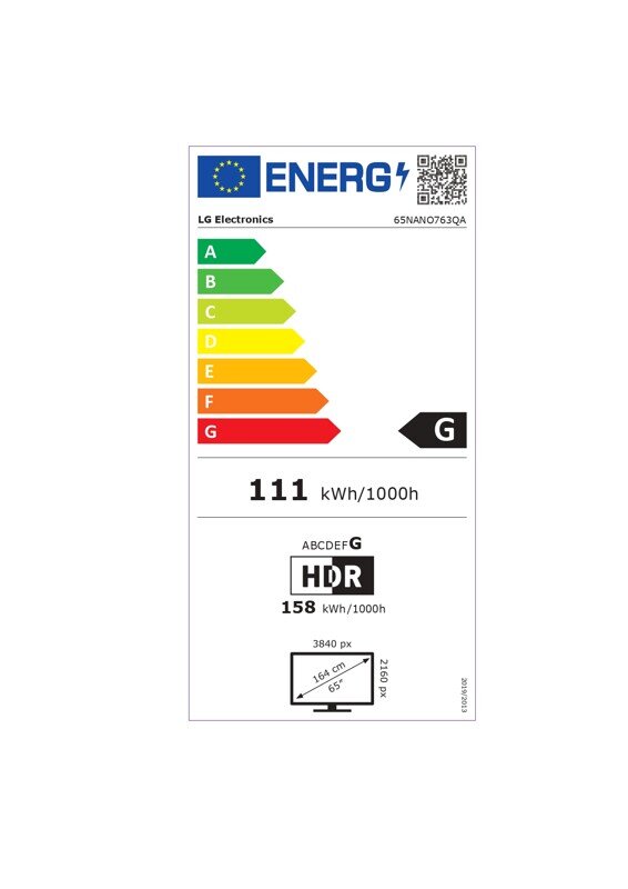 LG 65NANO763QA kaina ir informacija | Televizoriai | pigu.lt