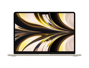 Notebook|APPLE|MacBook Air|MLY13RU/A|13.6"|2560x1664|RAM 8GB|SSD 512GB|8-core GPU|ENG/RUS|macOS Monterey|Starlight|1.24 kg|MLY23RU/A цена и информация | Ноутбуки | pigu.lt