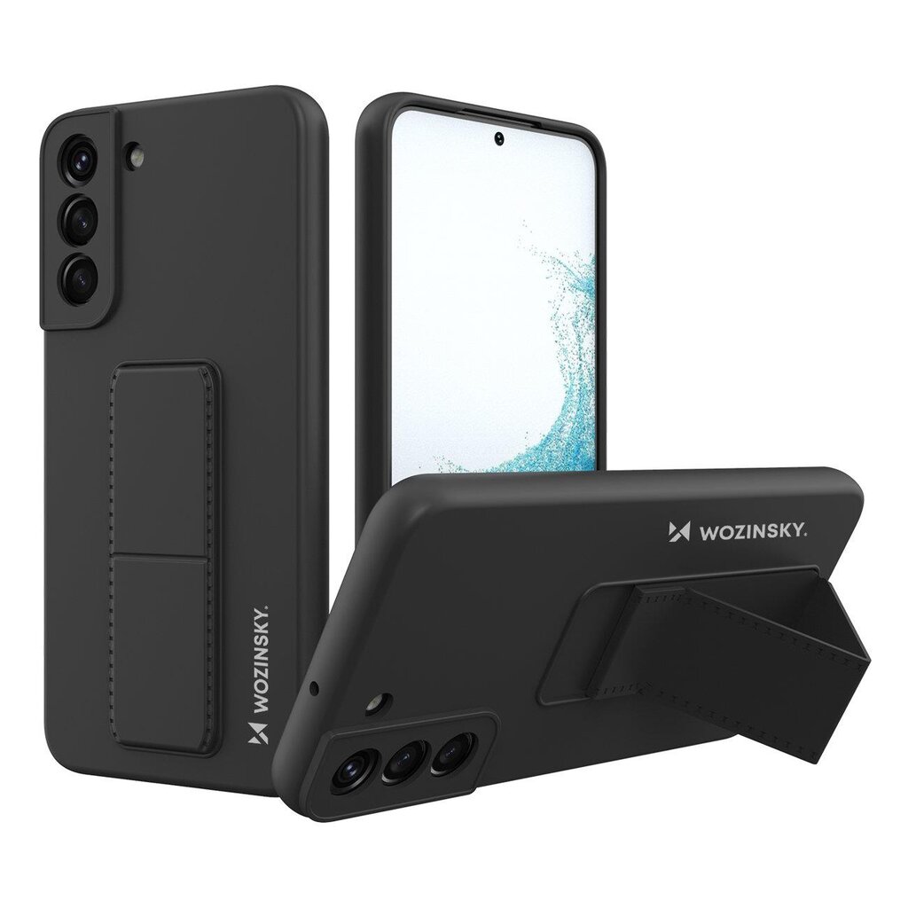 Wozinsky Kickstand Case skirtas Samsung Galaxy S22 +, juodas цена и информация | Telefono dėklai | pigu.lt