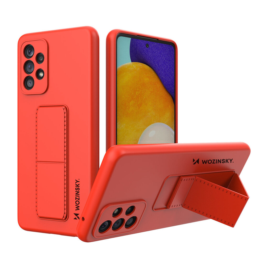 Wozinsky Kickstand Case skirtas Samsung Galaxy A73, raudonas kaina ir informacija | Telefono dėklai | pigu.lt