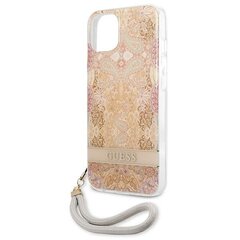 Чехол Guess GUHCP13SHFLSD для iPhone 13 mini, золотистый цена и информация | Чехлы для телефонов | pigu.lt