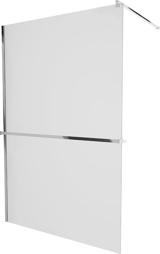 Walk-in dušo sienelė Mexen Kioto+ su lentynėle, chrome/matinis stiklas, 70,80,90,100,110,120x200 cm kaina ir informacija | Dušo durys ir sienelės | pigu.lt