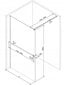 Walk-in dušo sienelė Mexen Kioto+ su lentynėle, chrome/matinis stiklas, 70,80,90,100,110,120x200 cm цена и информация | Dušo durys ir sienelės | pigu.lt