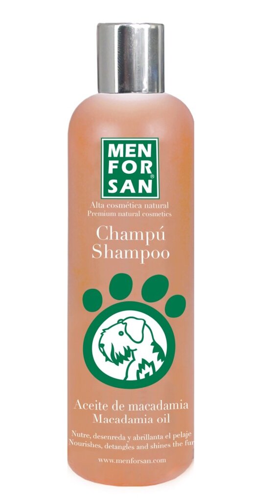 Menforsan šampūnas naminiams gyvūnams su makadamijų aliejumi, 300 ml. kaina ir informacija | Kosmetinės priemonės gyvūnams | pigu.lt