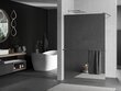 Walk-in dušo sienelė Mexen Kioto+ su lentynėle, chrome/veidrodis, 70,80,90,100,110,120x200 cm цена и информация | Dušo durys ir sienelės | pigu.lt